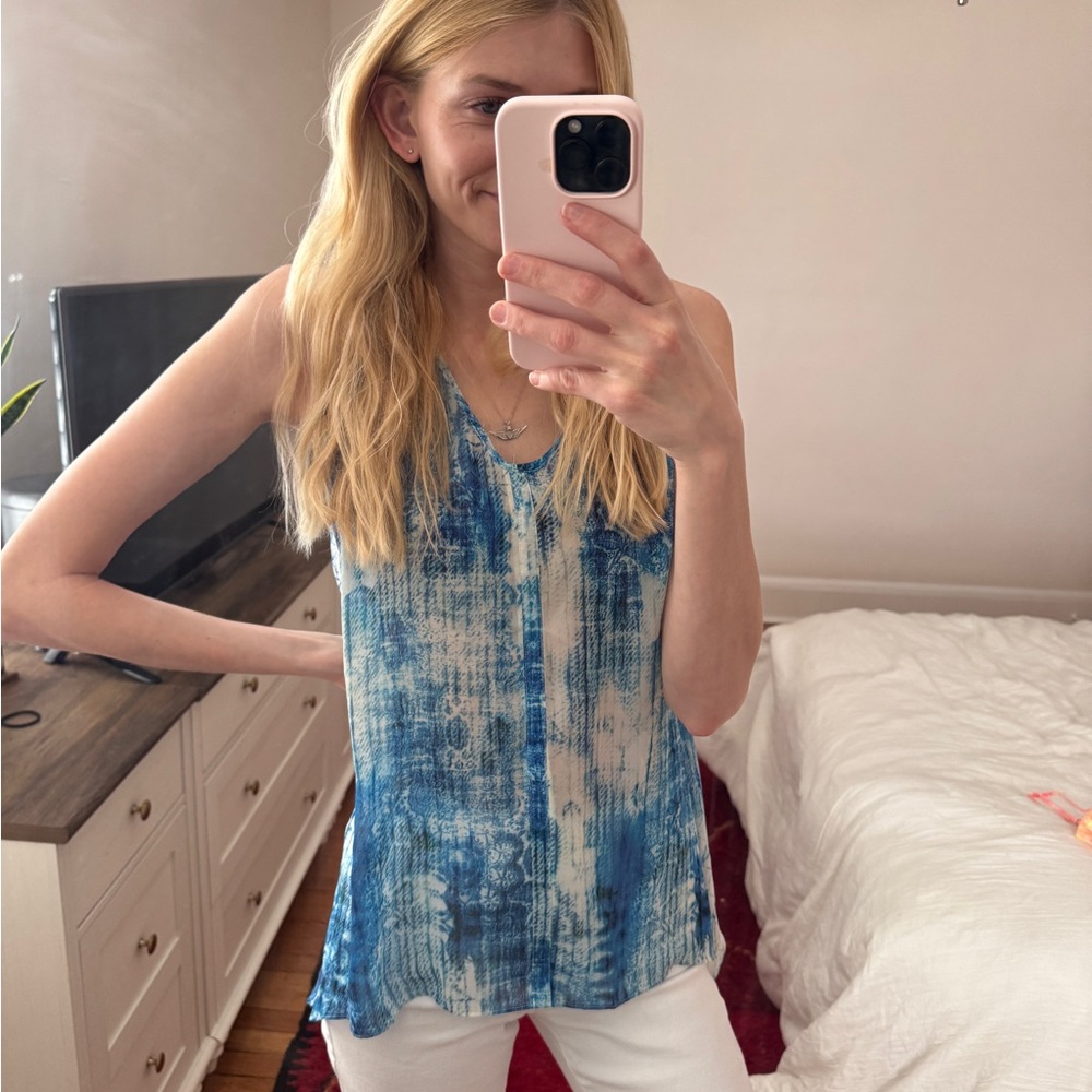Blue Vince Camuto Sleeveless Top